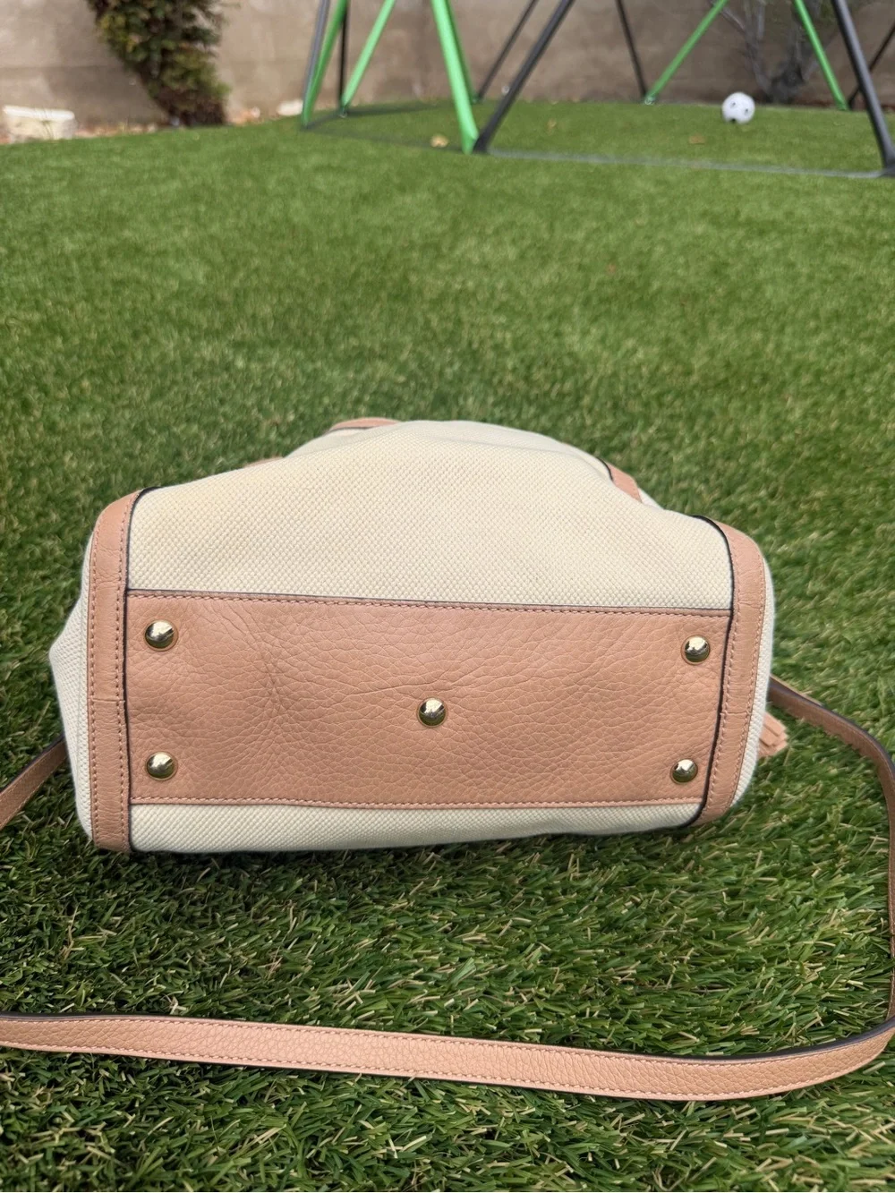 GUCCI Cellarius Soho GG Canvas & Leather Tote with Tassel - Picture 3 of 5